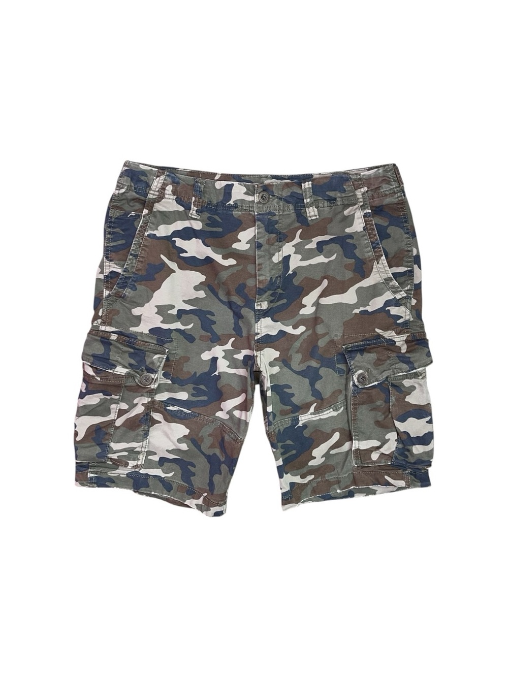 American Eagle Y2K Camo Cargo Shorts Men’s 34